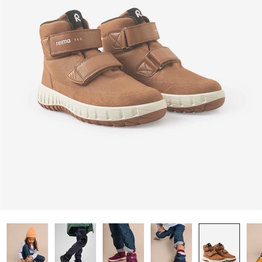 Reima Kids Brown High-Top Boots